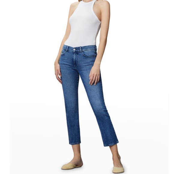 NWT $189 DL1961 Premium Denim Mara Instasculpt Mid-Rise Ankle Straight Jeans 26 - Picture 3 of 5